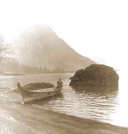 On the River: Edward Curtis 1910; [Public domain image]