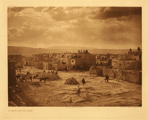 A Feast Day at Acoma: photograph by Edward S. Curtis