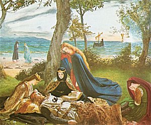 The Death of Arthur by James Archer (Public Domain Image)